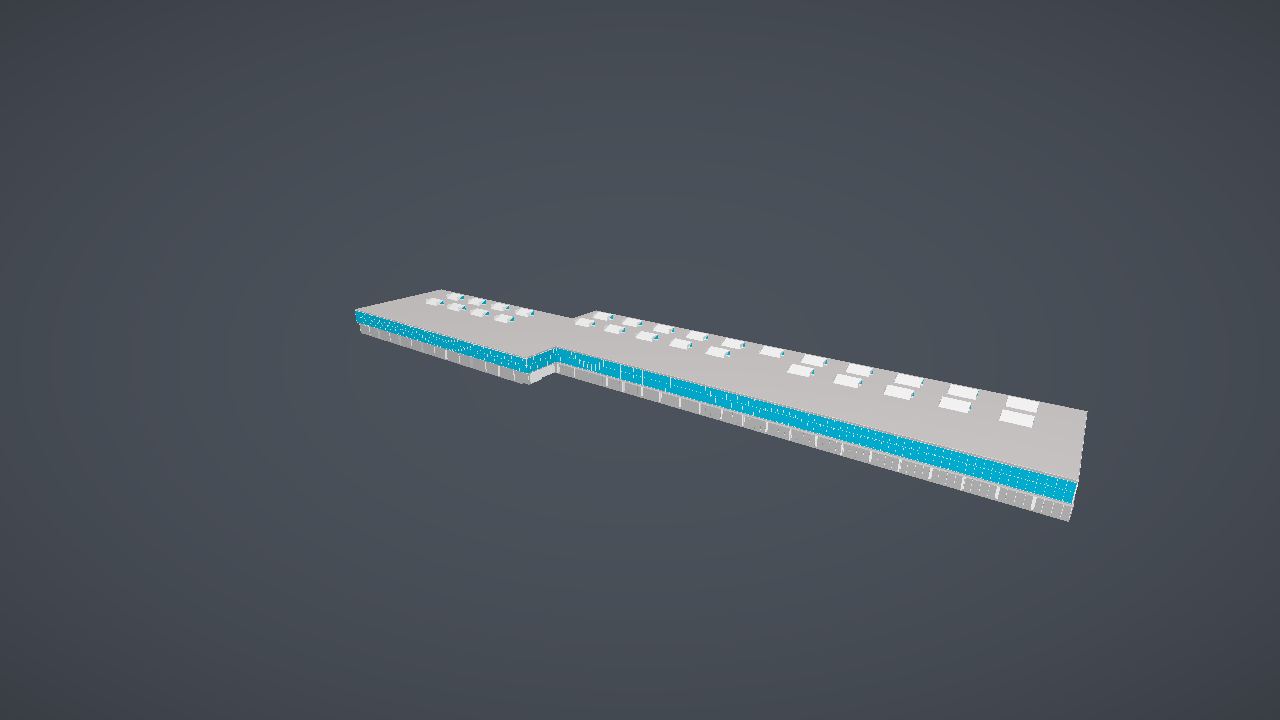 A complete IFC building model, curtain walls and skylights included, rendered by the pure-Rust importer