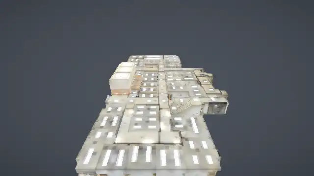 Animated turntable of the indoor scan voxelized at 256 cells across